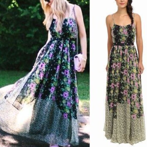 NWT FRENCH CONNECTION Floral Maxi Dress US2 - Picture 1 of 5